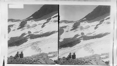 Among the Ice Fields of Blackfoot Glacier Largest in Glacier National Park, Montana