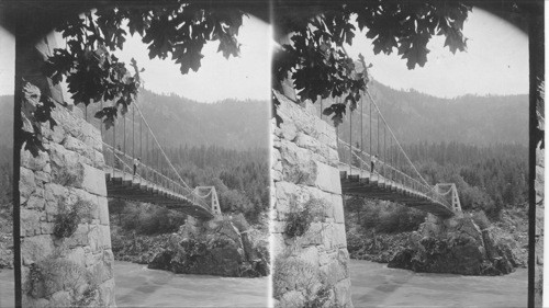 Caribou Bridge Over Fraser River Canyon. Canada