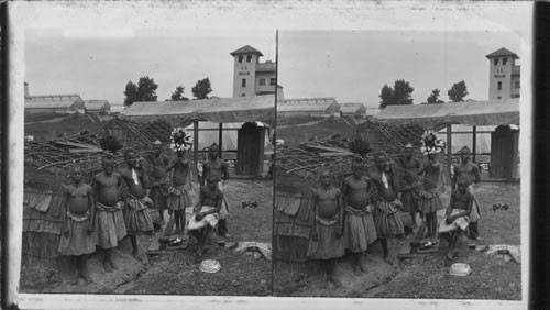 Negro dwarfs from the interior of Africa, World's Fair. [Pygmies]