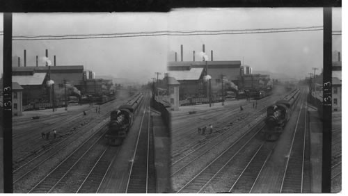 Famous Railway and Steel Works, Pennsylvania Railroad and Homestead Steel Works, Pa