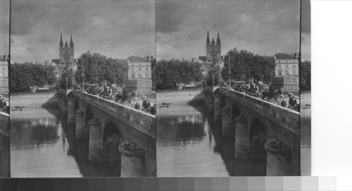 Across the Mayenne river Angers, France. France