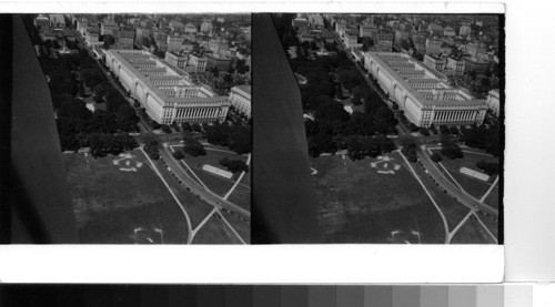 The department of commerce building from the Washington monument--Washington D.C