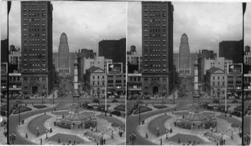 Lafayette Square, McKinley Monument and City Hall from Public Library , Buffalo, N.Y