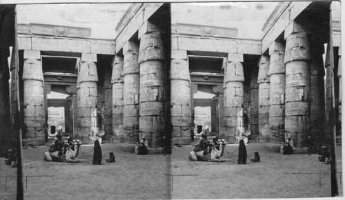 Interior, Temple of Fohns, Egypt Karnak