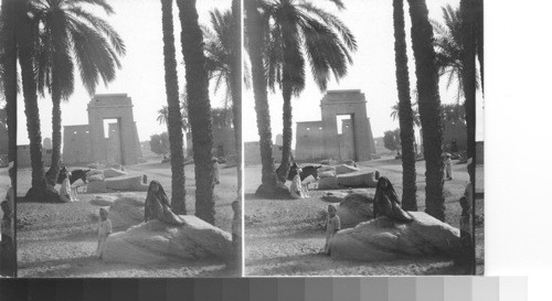 Portal of Euergetes I. Temple of Karnak