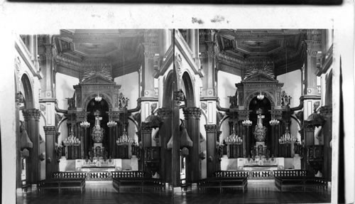 Interior of the Church of S. Ignatius, Manila, P.I