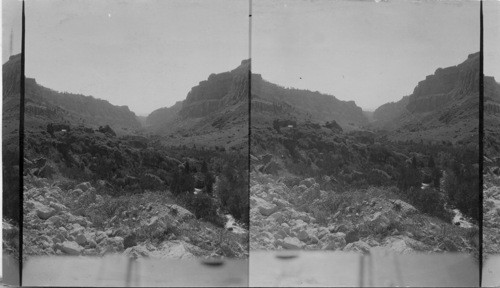 Looking West Down Ten Sleep Canyon, Big Horn Mountains. Wyo. 1927