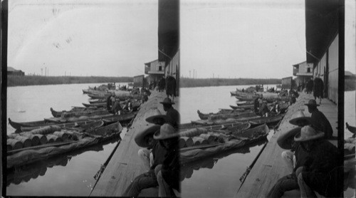 Market Boats. Tampico, Mexico