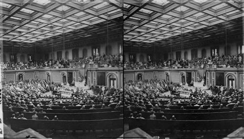 President Wilson Addressing Congress, Washington, D.C