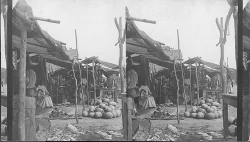 Market Scene at Atamaca, near Tampico, Mexico