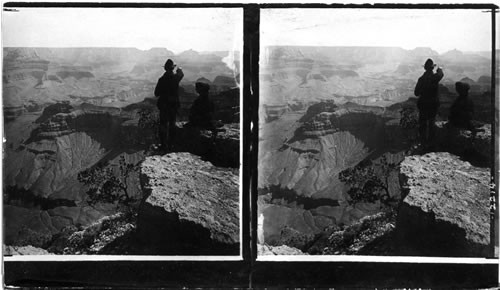 Newberry's Terrace and Vishnu's Temple, looking east from O'Neil's Pt. Ariz