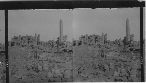 The Temple of Ammon, looking west, Karnak, Egypt