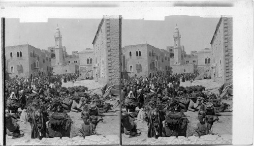 In Bethlehem of Judea, where King David and our Lord were born, Palestine