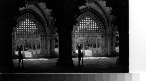 Guard at the tomb of the Unknown Soldier. Sao Jeronimo, Belem Cathedral. Lisbon. Nov. 1932 service