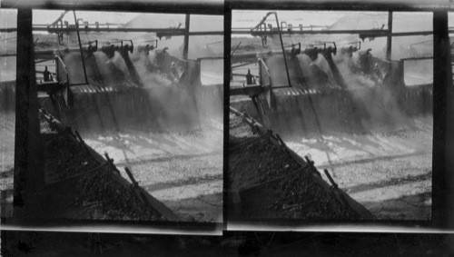 Liquid Sulphur Coming out of Pipes from Wells, Matagorda Co.,Texas