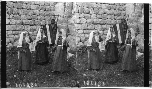 Young Bethlehem Girls Dancing. Palestine