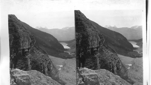 Lake Louise from the Great Glacier, Laggan. Alberta, Canada