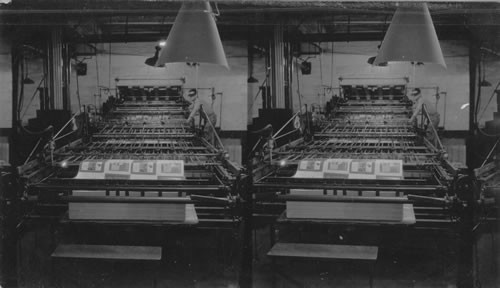 Two - color press in operation, Camden, N.J