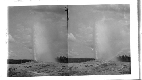 Old Faithful Geyser in Eruption, Upper Geyser Basin, Yellowstone National Park