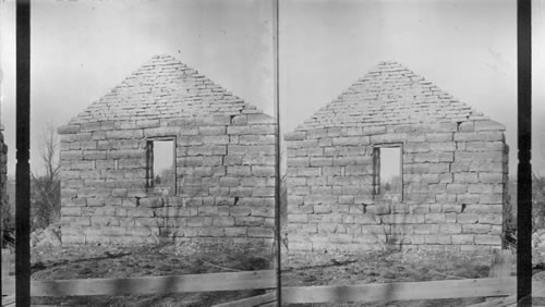 Mormon Interests. Ruins of Jail where Joseph Smith, Hyrum Smith, and other Mormon Leaders were Imprisoned. Liberty - Mo