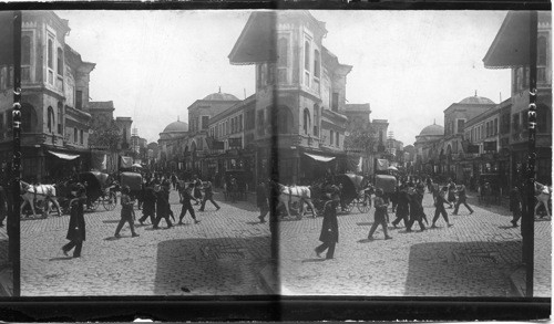 A Street scene in Stamboul, the Turkish part of the city, Constantinople