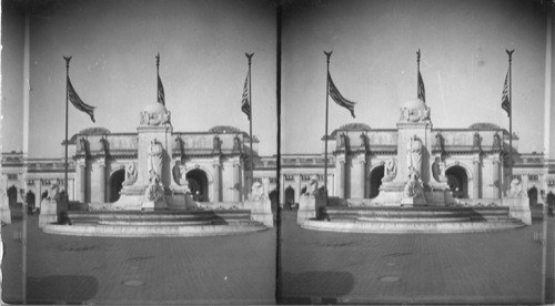 North to Columbus Memorial at Union Depot. Wash. D.C. (This view wanted by Miss J. Eliz. Dyer of Visual Dept. Washington Schools.)