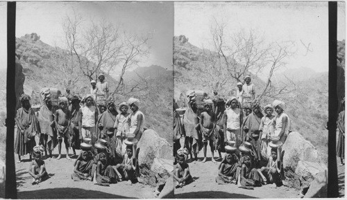 Mountaineers on way from Achilgar to Mt Abu. India