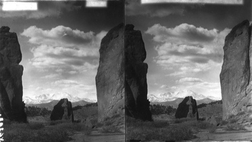 Colorado. Gateway to Garden of the Gods & stupendous Pike's Peak