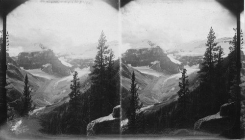 Mount Lefroy and Victoria from Beehive, Canadian Rockies, Canada. Rocky Mts. Park, Alberta