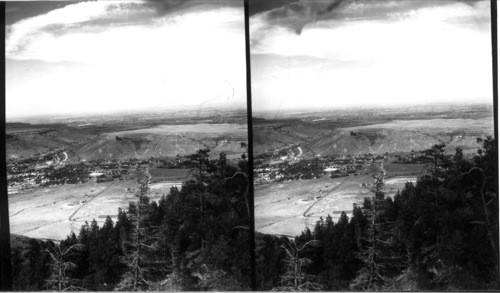 Golden, Colorado From Lookout Mountain. [B.L. Singley, photog. Oct. 29, 1935 (in ledger)]. 4/1987