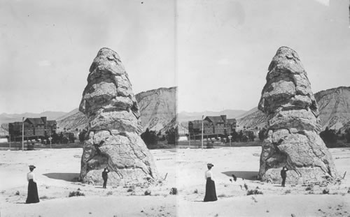 Liberty Cap,Yellowstone National Park. Wyoming. Obsolete