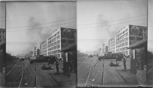 Railroad Ave. running parallel to waterfront & Seattle's wholesale district. Wash