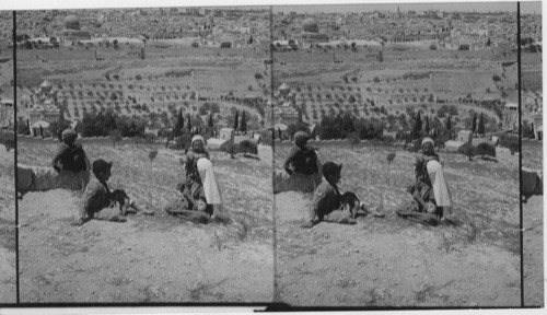 Jerusalem from mount of Olives, Palestine