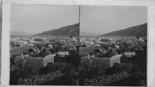 General View of Tiberias South from the English Hospital. Palestine