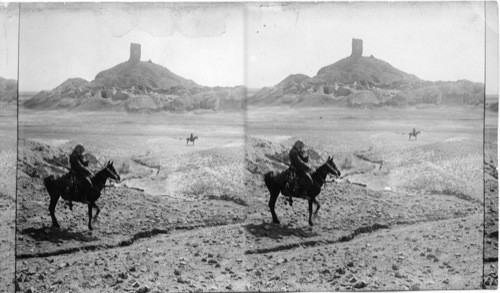 Bids-Nimrud, traditional tower of Babel - imposing ruins at Barsiffa. Mesopotamia