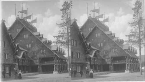 Old Faithful Inn, East End, the Magnificent Hotel at the Upper Geyser Basin