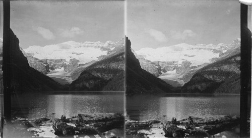 Lake Louise & the Hanging Glacier of Mt. Victoria. Alberta, Canada