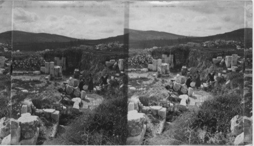 Ruins of the Temple of Jacobs Well, Palestine. near Shechem