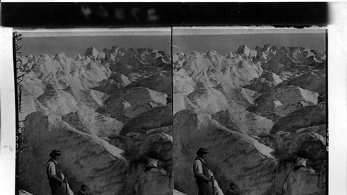 Among the Seracs - near the top of the Great Glacier of the Selkirks. B.C. Canada