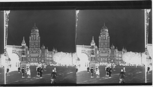 Municipal offices on Victoria Square, Bombay, India