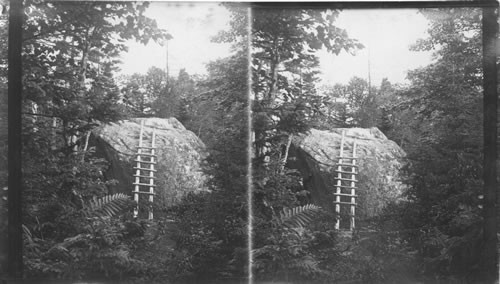 The Famous Rocking Stone Near Halifax, N.S. Can