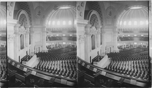 Interior of Mother Church of Christian Science. Boston, Mass