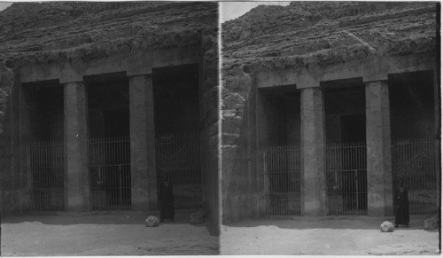 The Famous Photo- Doric Columns, Benihasan Rock Tombs, Egypt