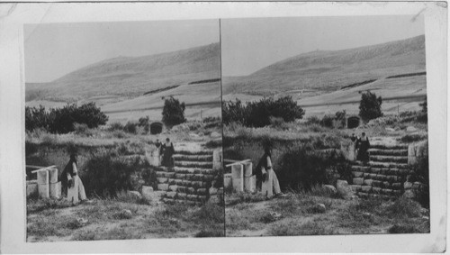 The Site of Jacobs well, Mt. Gerizin Northwest Palestine