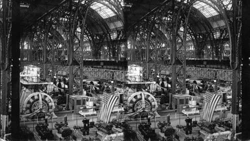 Cross Sectional View of Machinery Building, World's Columbian Exposition