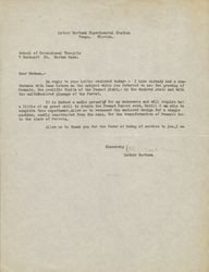 Luther Burbank correspondence concerning the "peanut parrot seed" : with illustrations