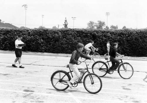 1962 - Bicycle Safety Class at Olive Park