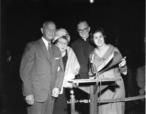 Rosalind Wyman at City Council, Los Angeles, 1963