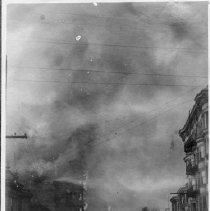 Pleasanton burning, noon April 19 [1906]