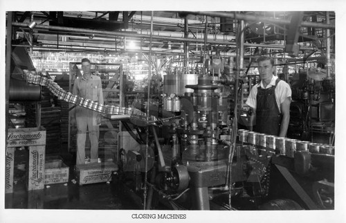 Lid Machines at the Bercut-Richards Packing Company